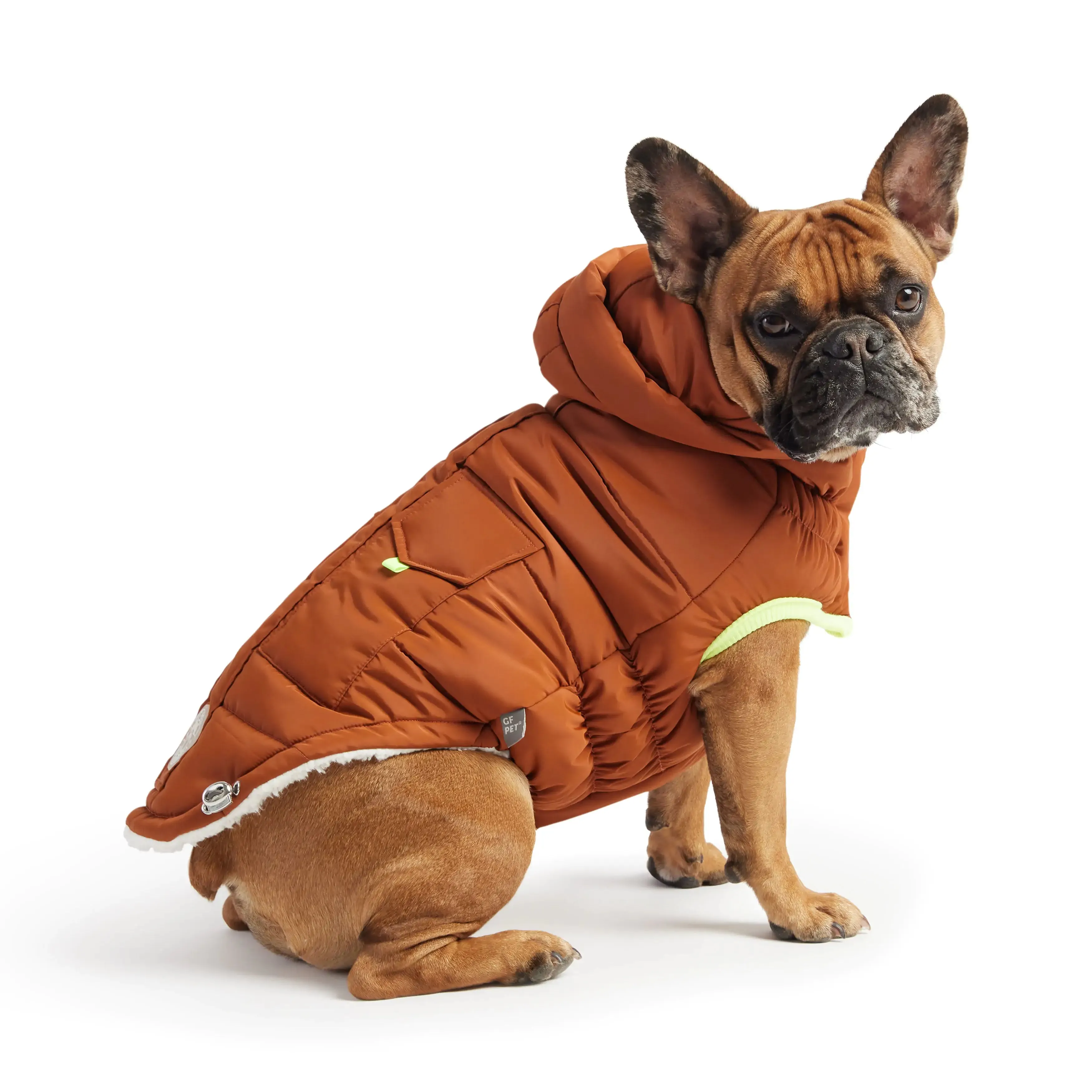 Sherpa-Lined Super Puff Parka - Hazel. Dog Coat. Water repellent shell.