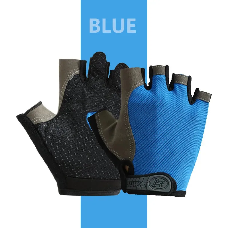 Summer Cycling Sports Gloves For Men's Fitness Training Fingerless Women's Fitness Bicycles Anti-slip and Breathable Sports