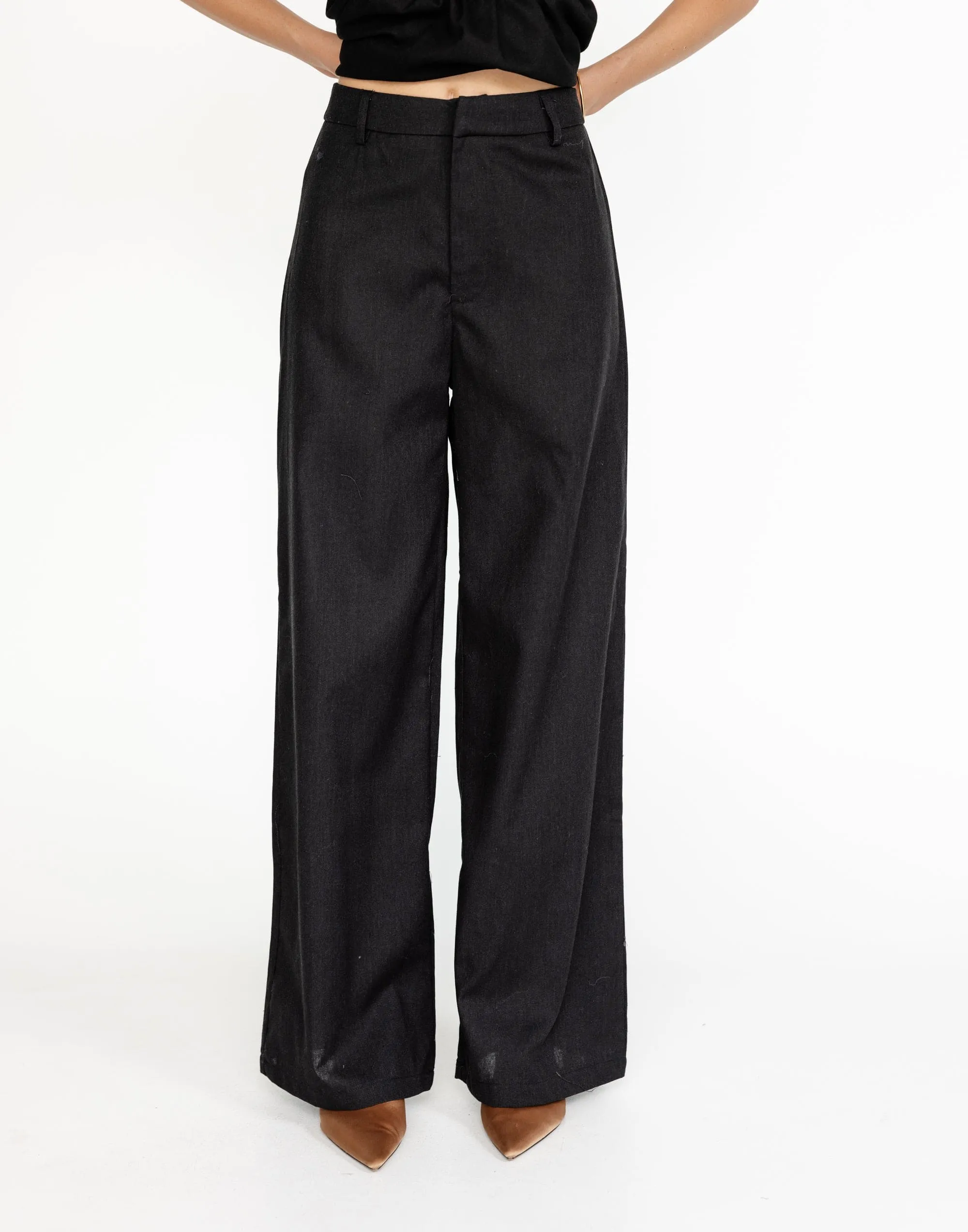 Tarsha Linen Pants (Black)