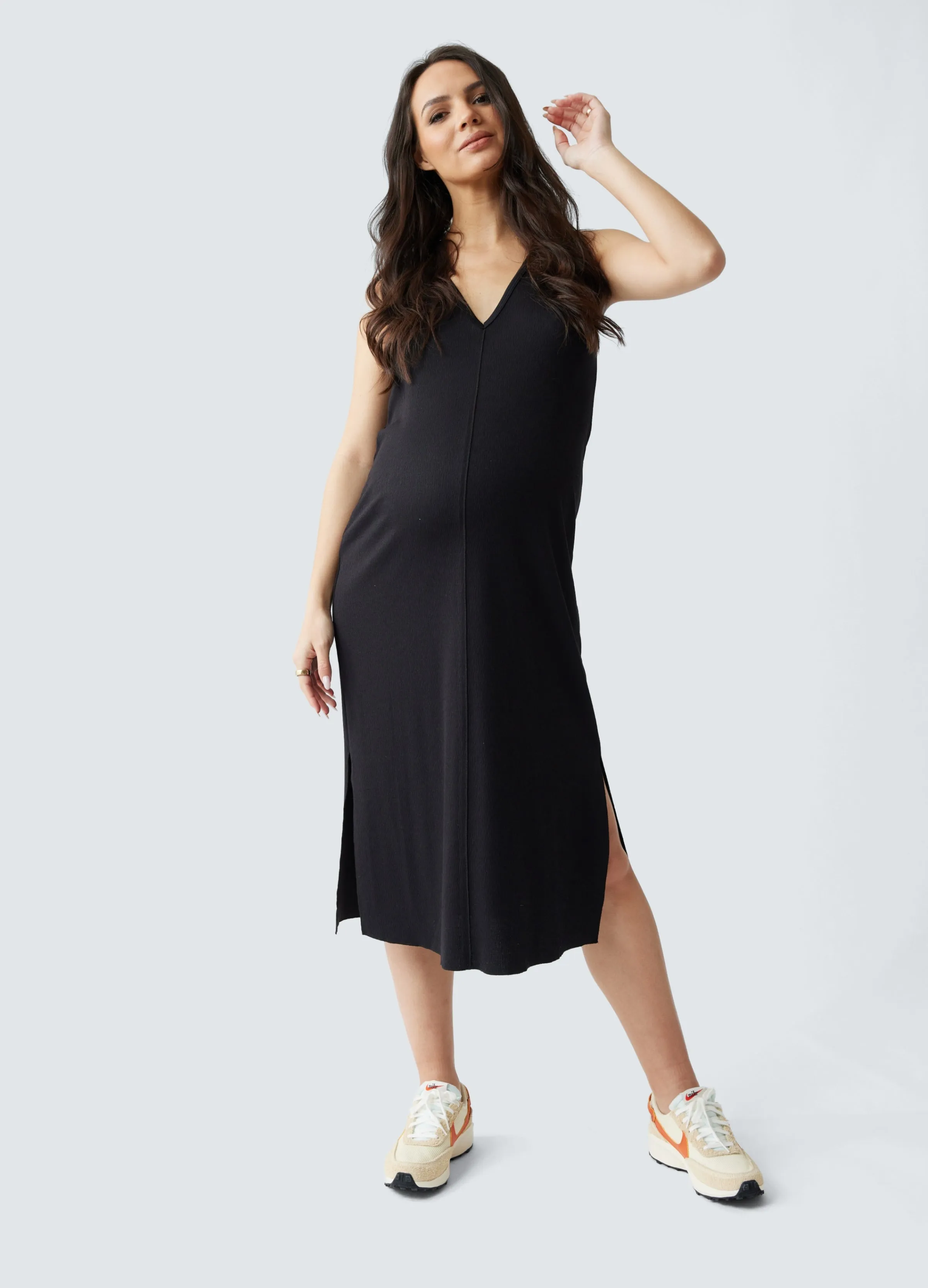 The Always On Maternity Midi Dress