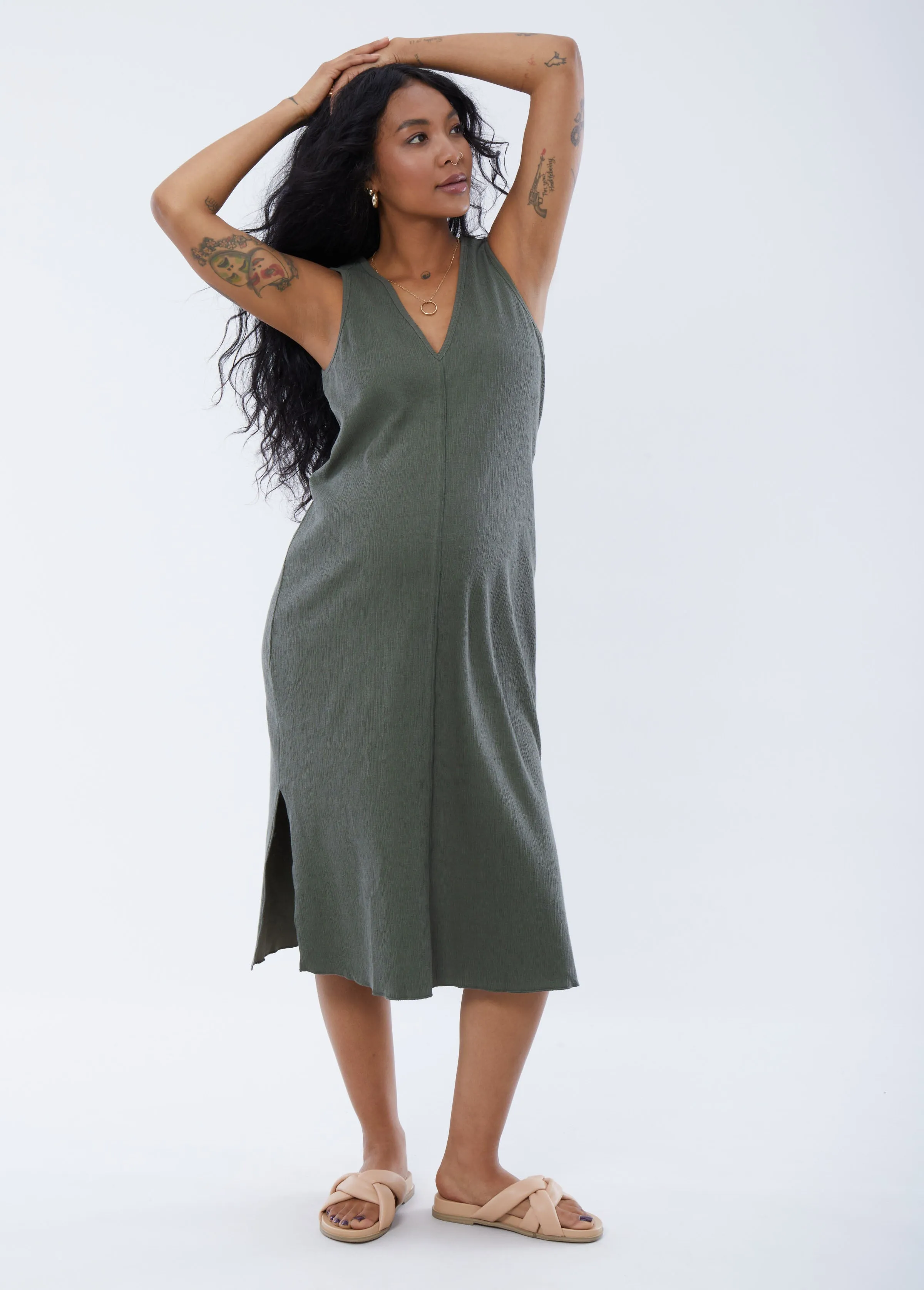 The Always On Maternity Midi Dress