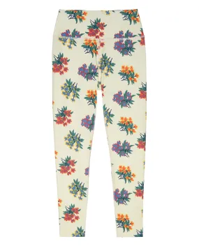 The Journey Legging. -- Pale Khaki Palisade Floral