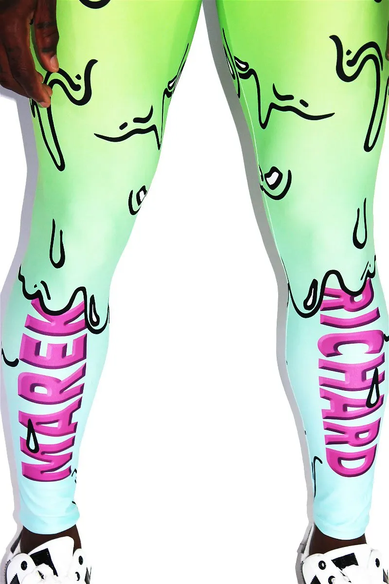 Toxic Goo Leggings Tights-Green