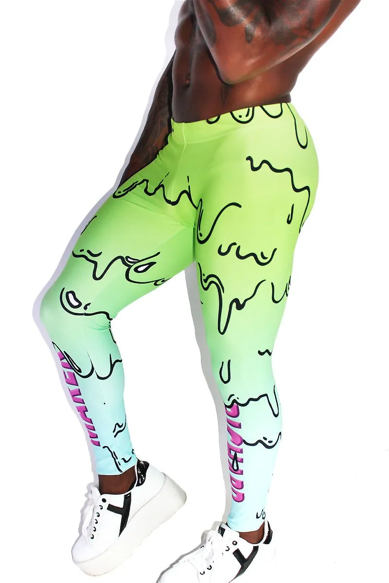 Toxic Goo Leggings Tights-Green