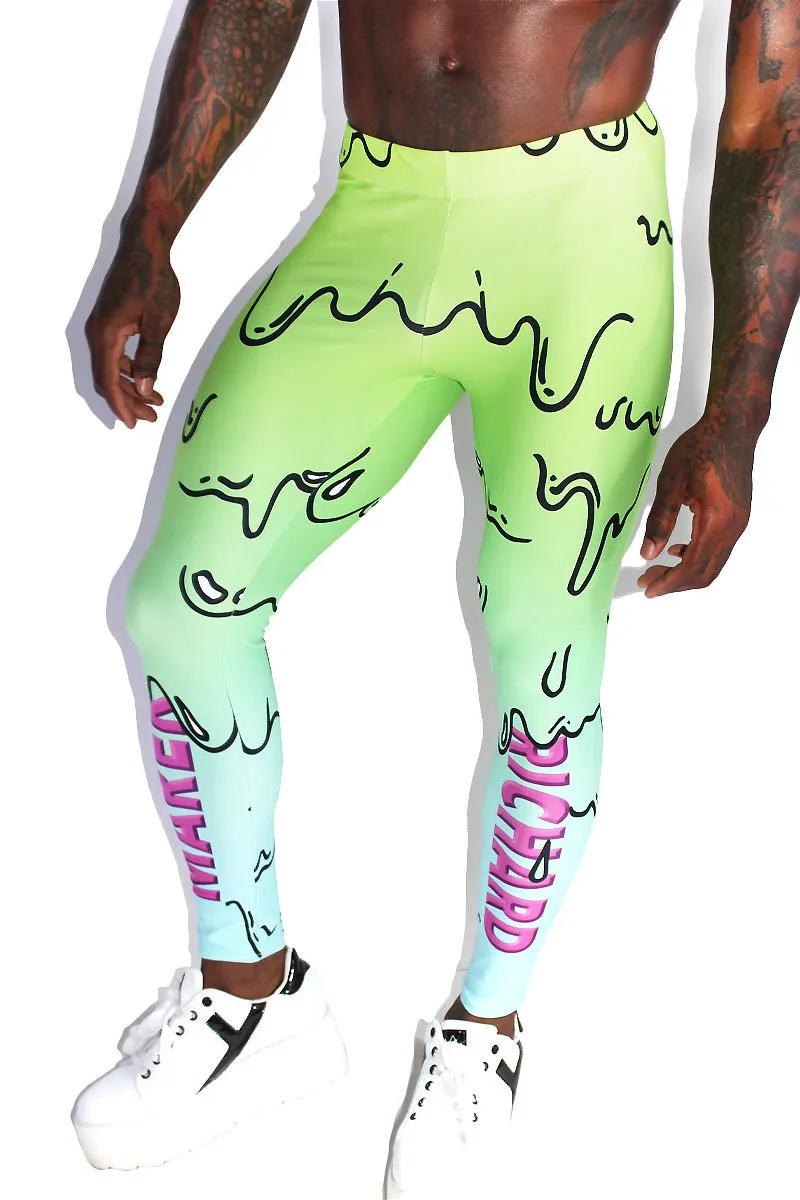 Toxic Goo Leggings Tights-Green