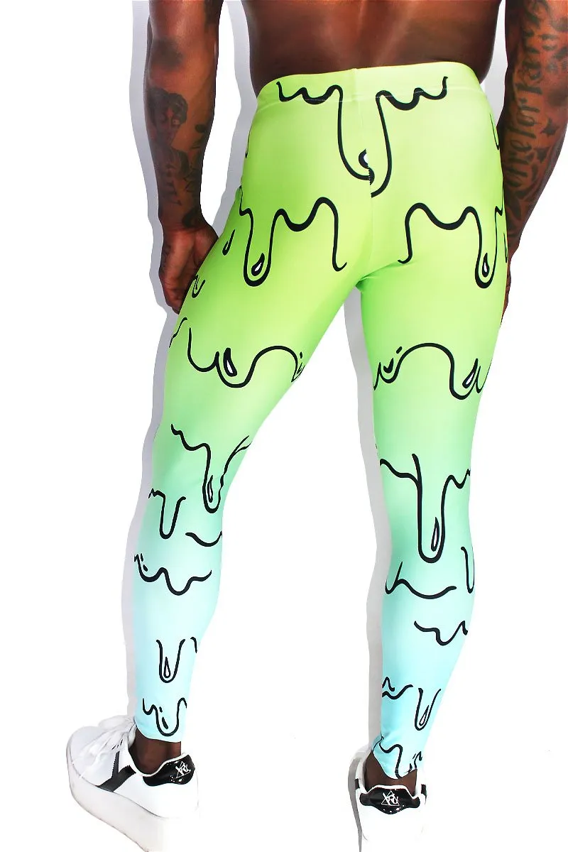 Toxic Goo Leggings Tights-Green