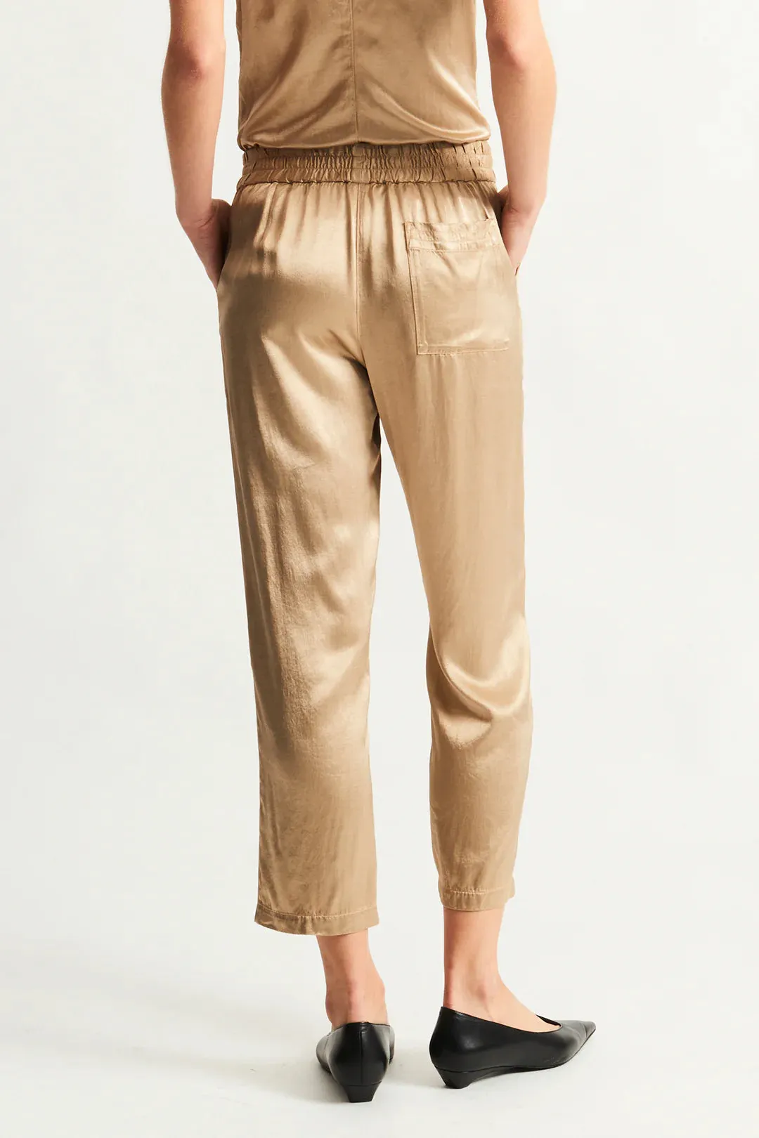 Trapunto Pants in Sand