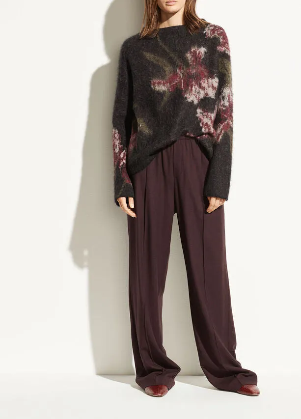 Vince Flannel Wide Leg Pant Raisin