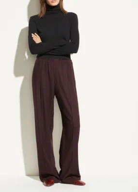 Vince Flannel Wide Leg Pant Raisin