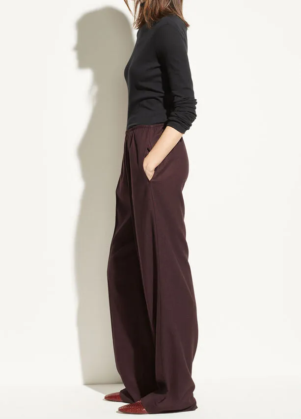 Vince Flannel Wide Leg Pant Raisin