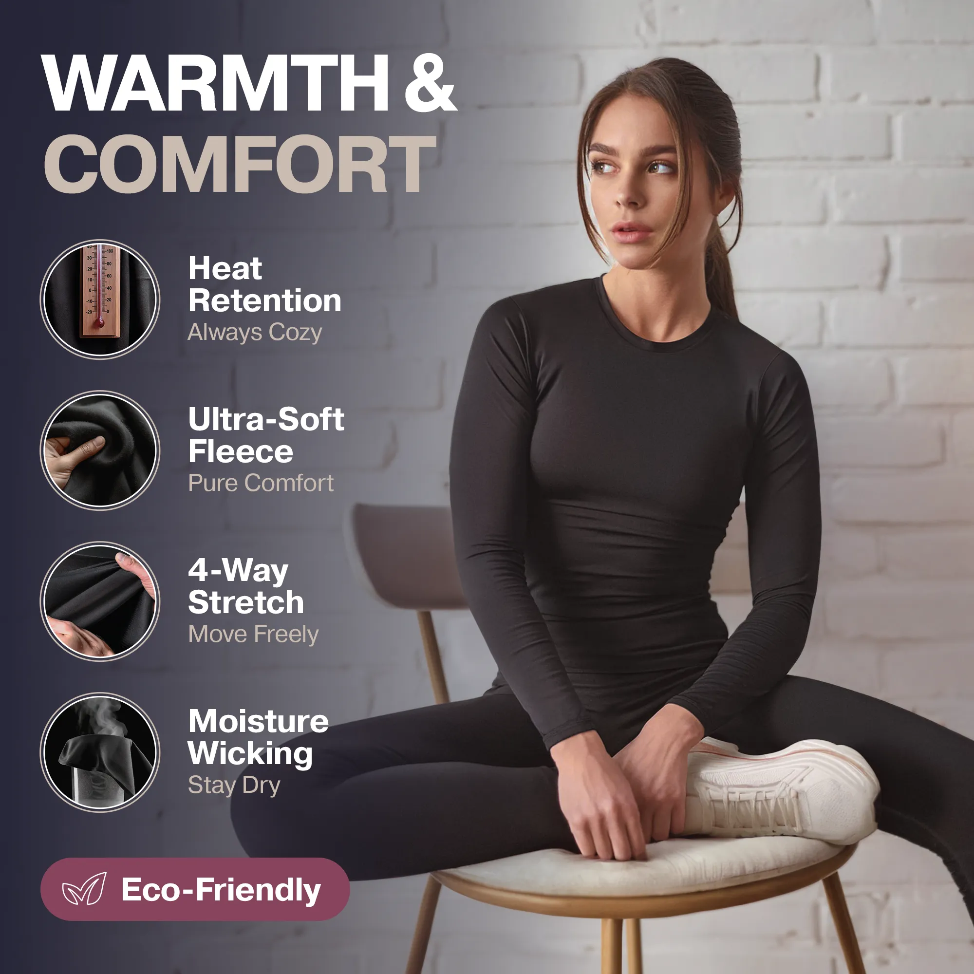 Women's Crew Thermal Set