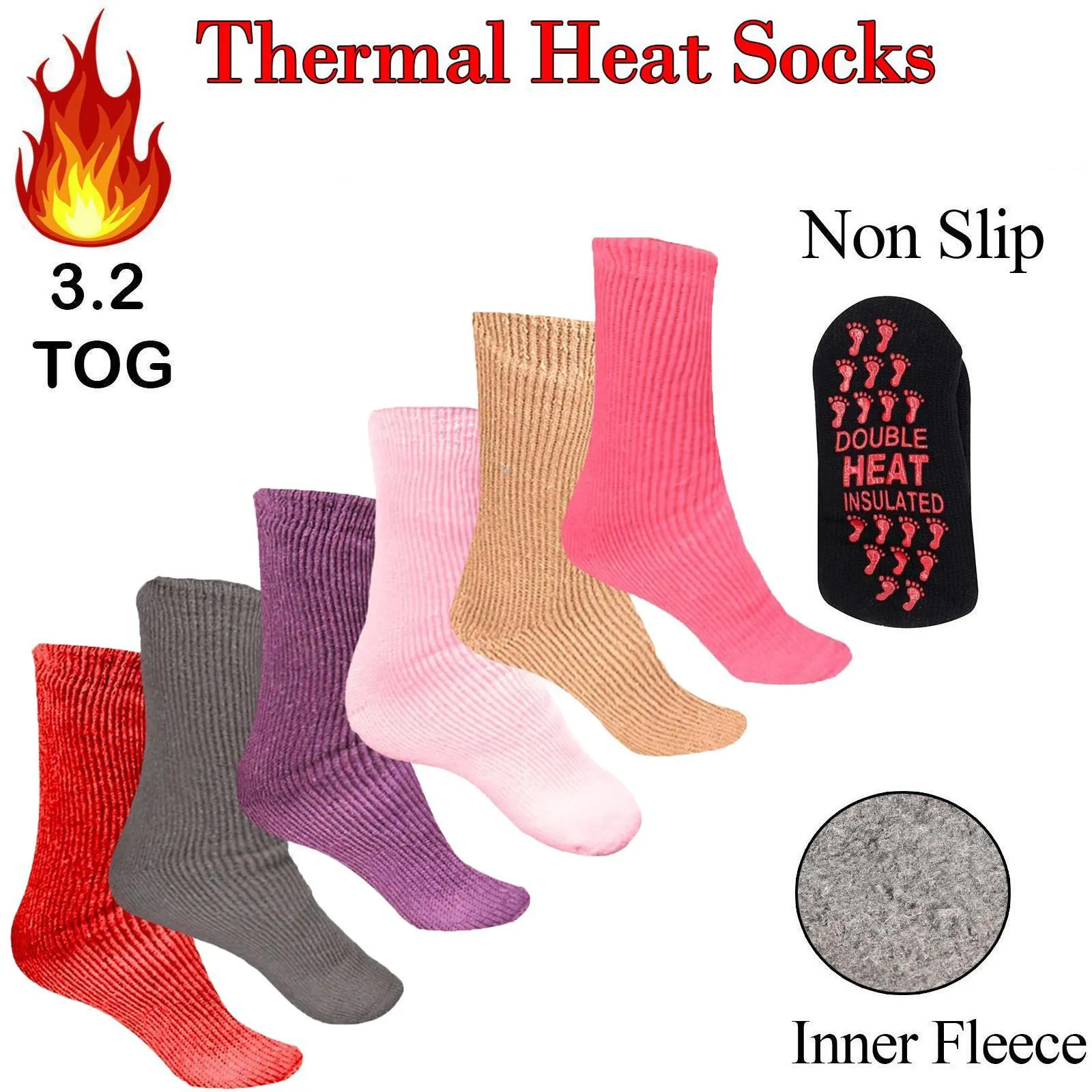 Womens Heat Thermal Socks